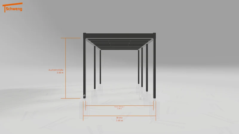 #DE Schweng Flachdachcarport C600 (ID 77bbk5)
