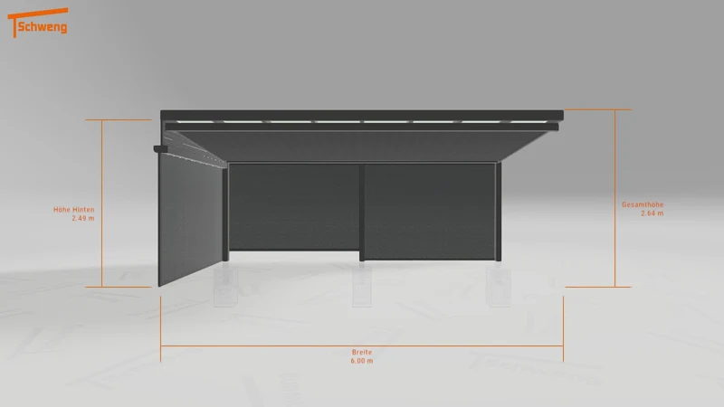 #DE Schweng Terrassenüberdachung S350 (ID 33jjby)