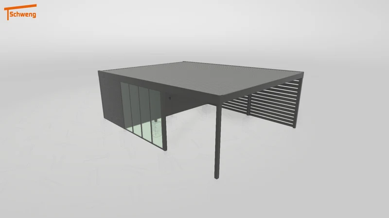 #DE Schweng Flachdachcarport C600+ (ID jj84jb) #MTG