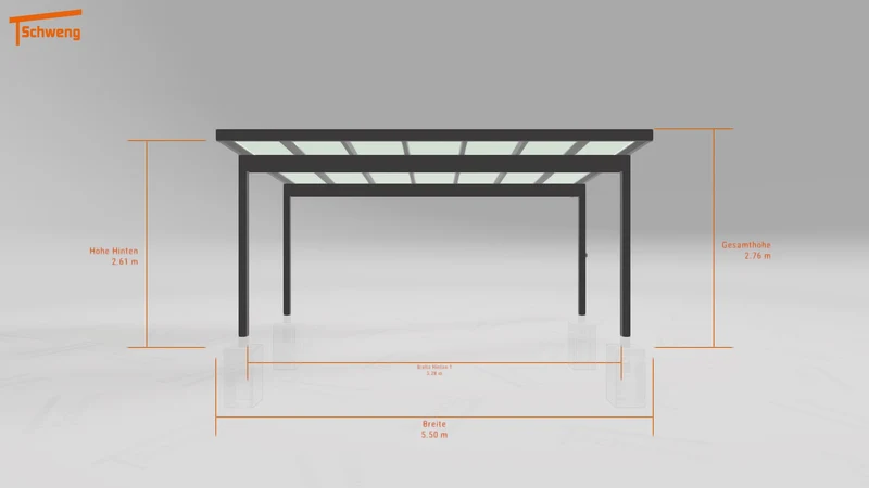 #DE Schweng Terrassenüberdachung S400 (ID rjnngm)