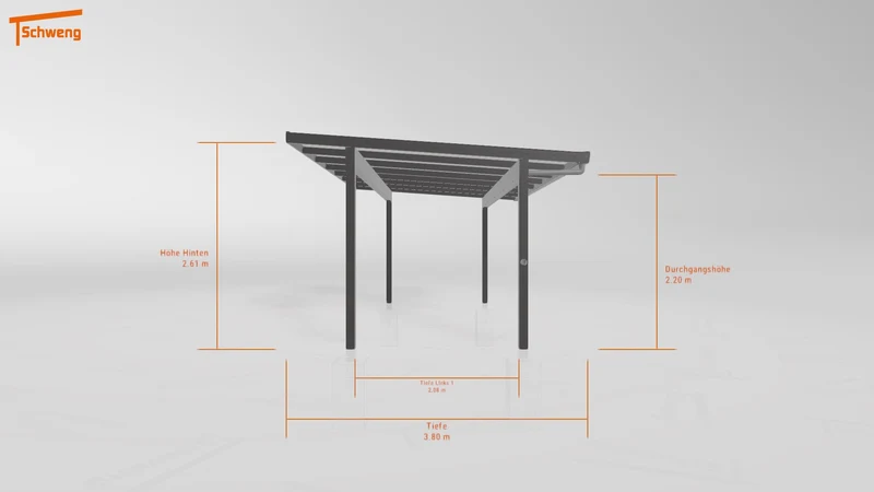 #DE Schweng Terrassenüberdachung S400 (ID rjnngm)