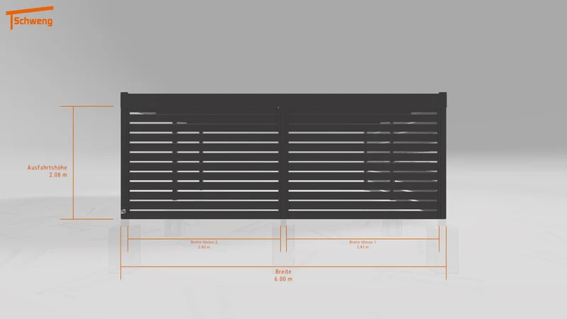 #DE Schweng Flachdachcarport C600 (ID x788p8)