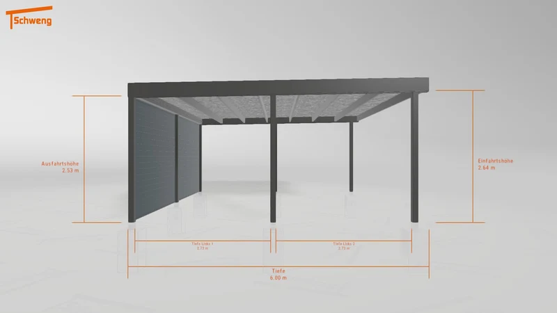 #DE Schweng Flachdachcarport C600 (ID rjnn8d) #MTG
