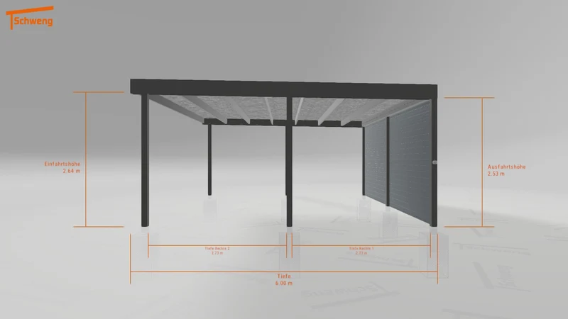 #DE Schweng Flachdachcarport C600 (ID rjnn8d) #MTG