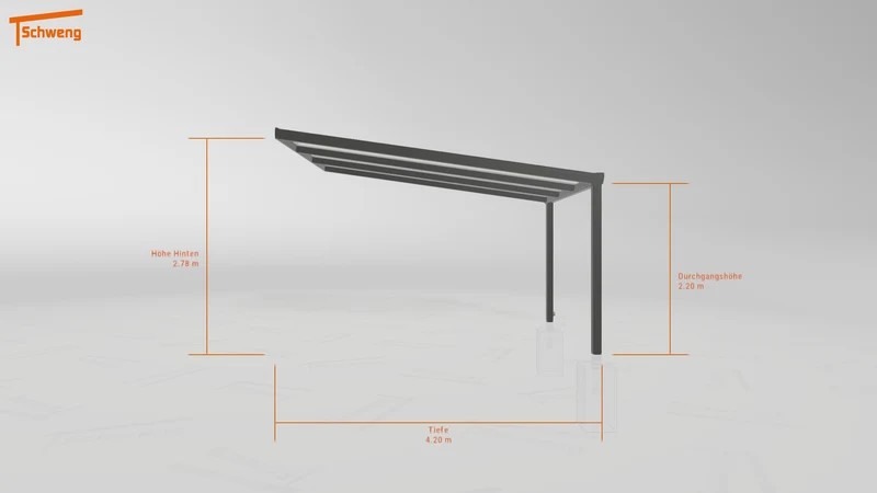 #DE Schweng Pultdachcarport S400 (ID v4773r) #MTG