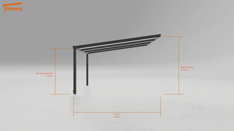 #DE Schweng Pultdachcarport S400 (ID v4773r) #MTG
