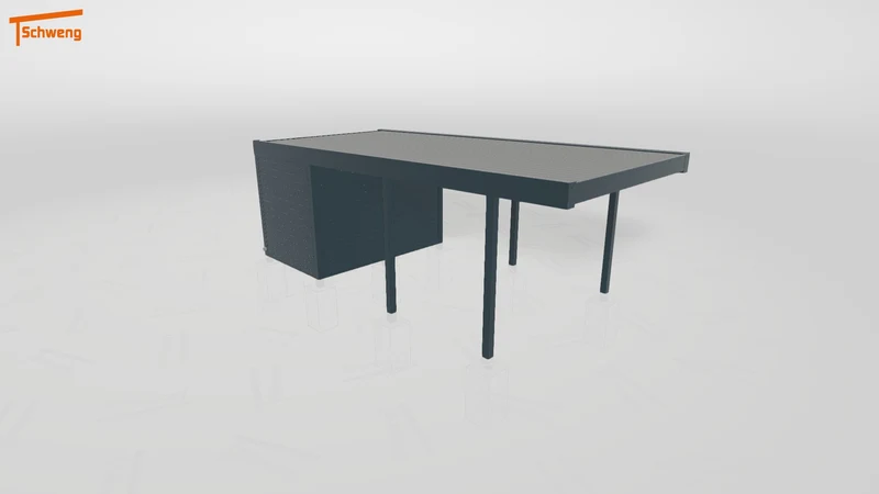 #DE Schweng Flachdachcarport C600 (ID x788yd) #MTG