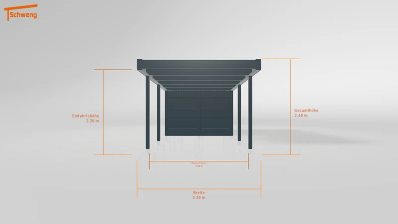 #DE Schweng Flachdachcarport C600 (ID x788yd) #MTG