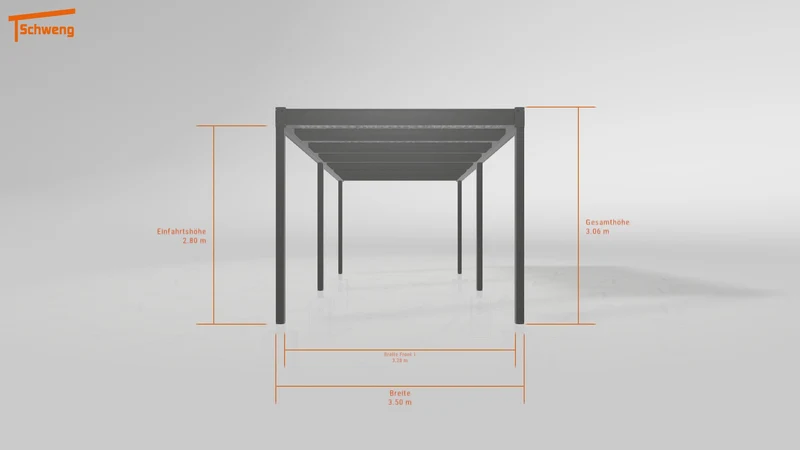 #AT Schweng Flachdachcarport C600 (ID ygjj5g)