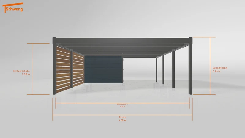 #DE Schweng Flachdachcarport C600 (ID rjnnnd) #MTG