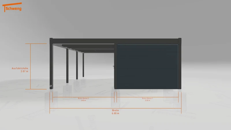 #DE Schweng Flachdachcarport C600 (ID rjnnnd) #MTG