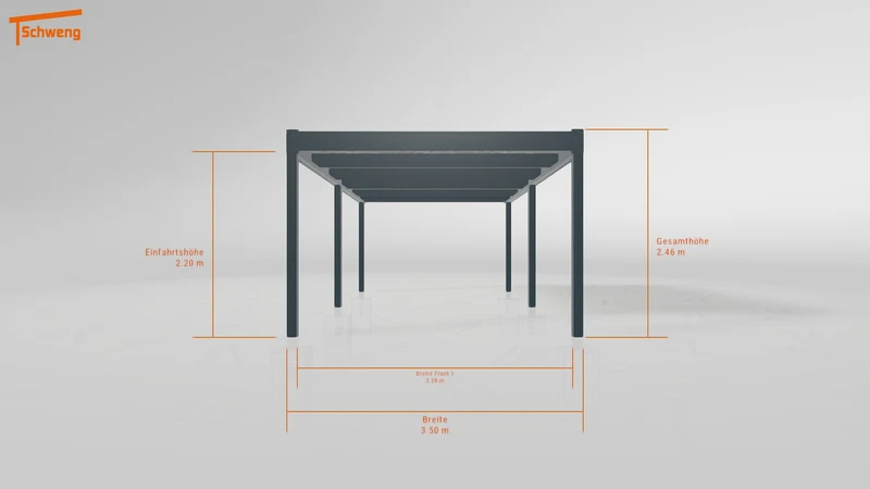 #AT Schweng Flachdachcarport C600 (ID qdvvwz)
