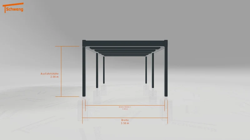 #AT Schweng Flachdachcarport C600 (ID qdvvwz)
