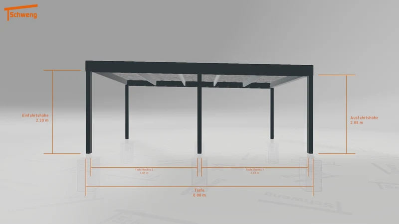 #AT Schweng Flachdachcarport C600 (ID qdvvwz)