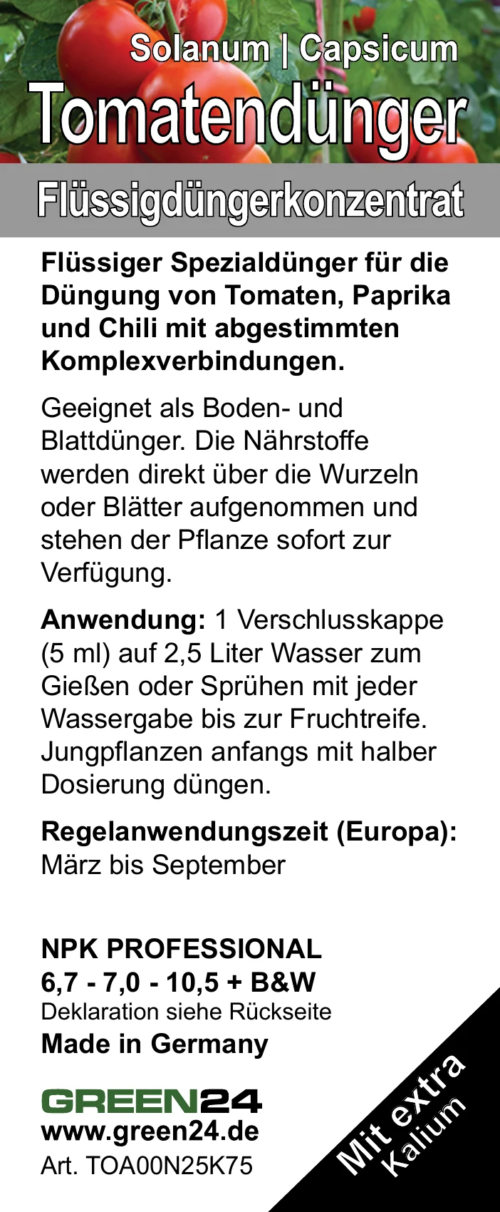Tomaten-Dünger