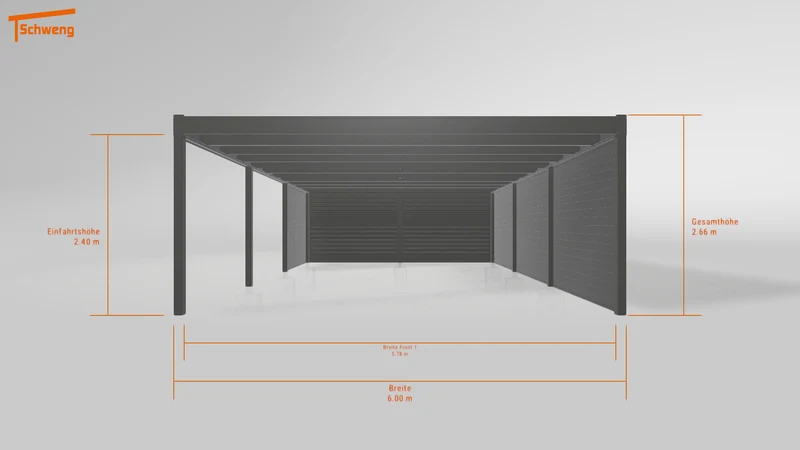 #DE Schweng Flachdachcarport C600 (ID rjnnbm) #MTG