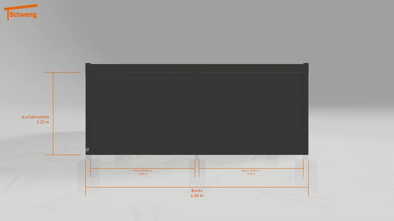 #DE Schweng Flachdachcarport C600 (ID rjnnbm) #MTG