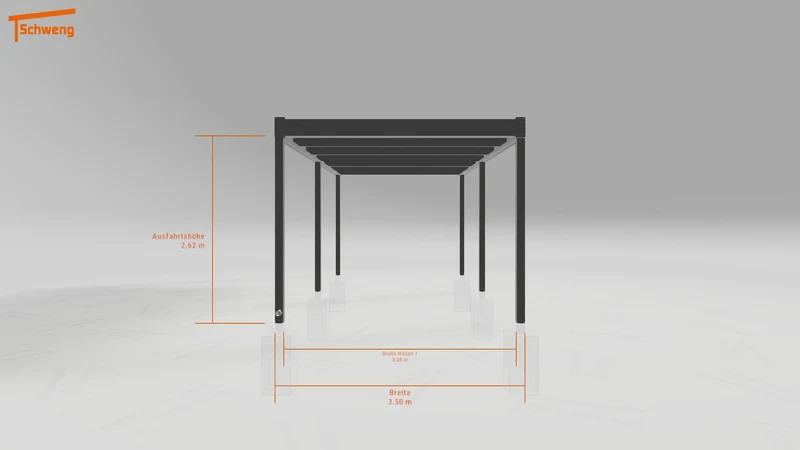 #DE Schweng Flachdachcarport C600 (ID k2jj7j)