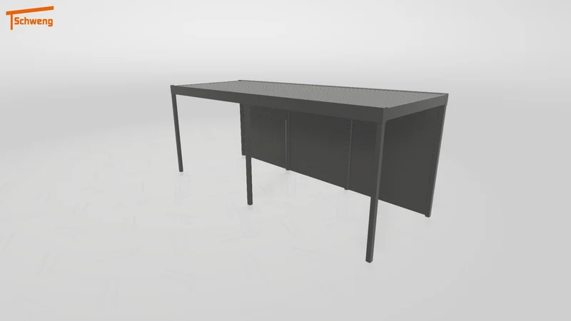 #DE Schweng Flachdachcarport C600 (ID ygjjkp)