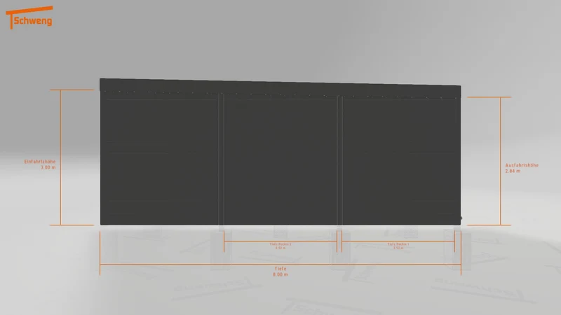#DE Schweng Flachdachcarport C600 (ID ygjjkp)