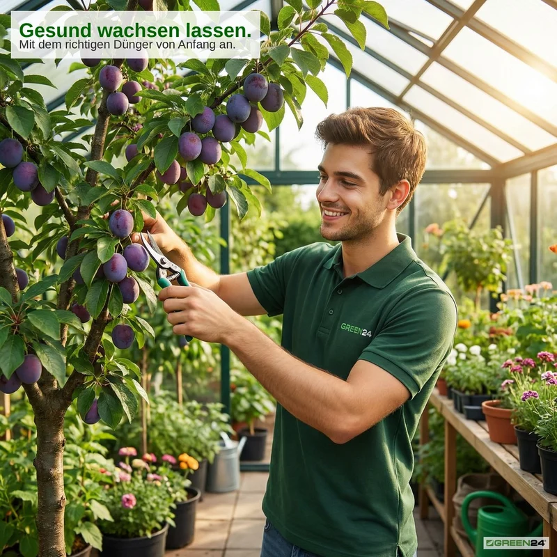 Pflaumenbaum-Dünger – Prunus domestica NPK Flüssigdünger 250ml für kräftige Blätter, Blüten und Früchte 250 ml