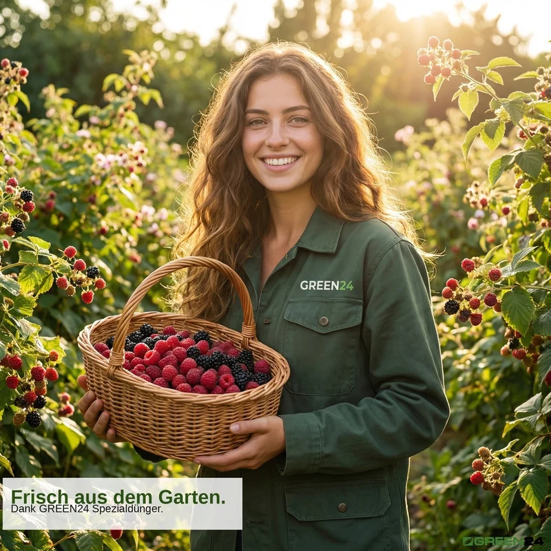 Himbeeren (Rubus idaeus) & Brombeeren (Rubus fruticosus) Dünger, PROFI LINIE – 250ml Spezial-Flüssigdünger für eine reiche Ernte