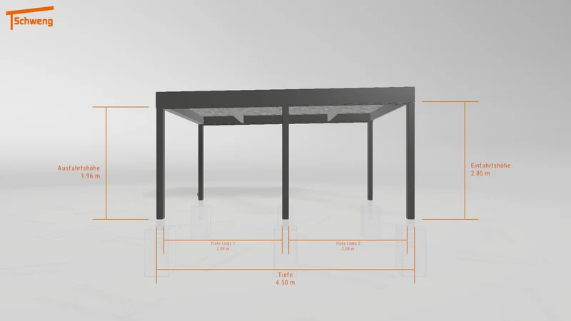 #DE Schweng Flachdachcarport C600 (ID qdvv44)