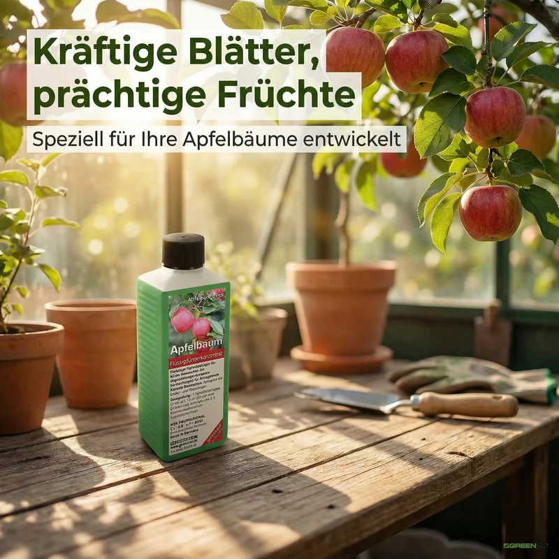 Apfelbaum-Dünger – 250ml Spezialdünger für Malus domestica | Für reiche Ernte & gesunde Früchte | Ideal für alle Apfelsorten von Elstar bis Jonagold