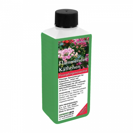 Kalanchoe-Dünger - Flüssiger NPK Dünger für Flammendes Käthchen und Goethe-Pflanze 250 ml