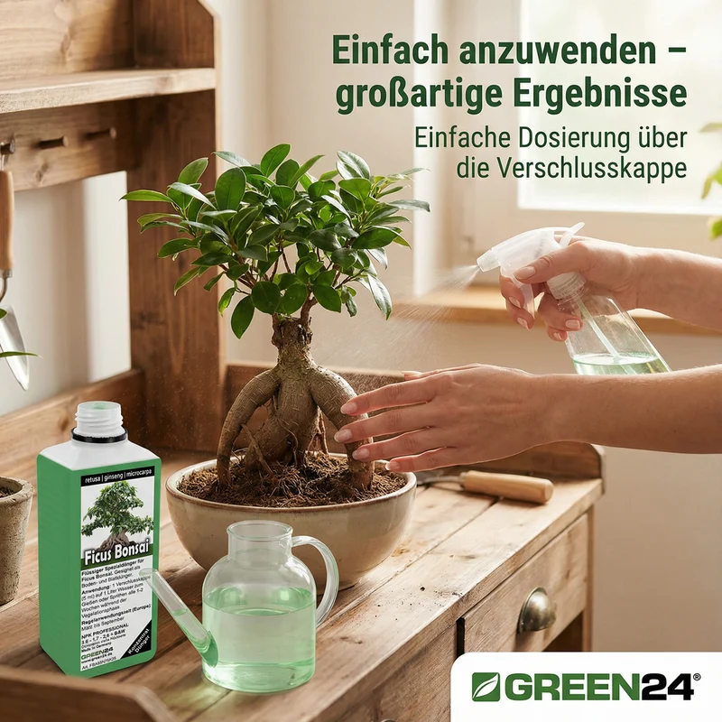 Ficus Ginseng Bonsai Dünger – 250ml Spezialdünger für tropische Zimmerbonsais | Fördert charakteristische Luftwurzeln & Stammverdickung | Optimal für Ficus microcarpa