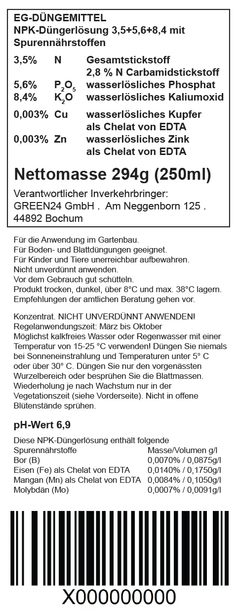 Bogenhanf Dünger – Spezialdünger für Sansevieria, 250 ml