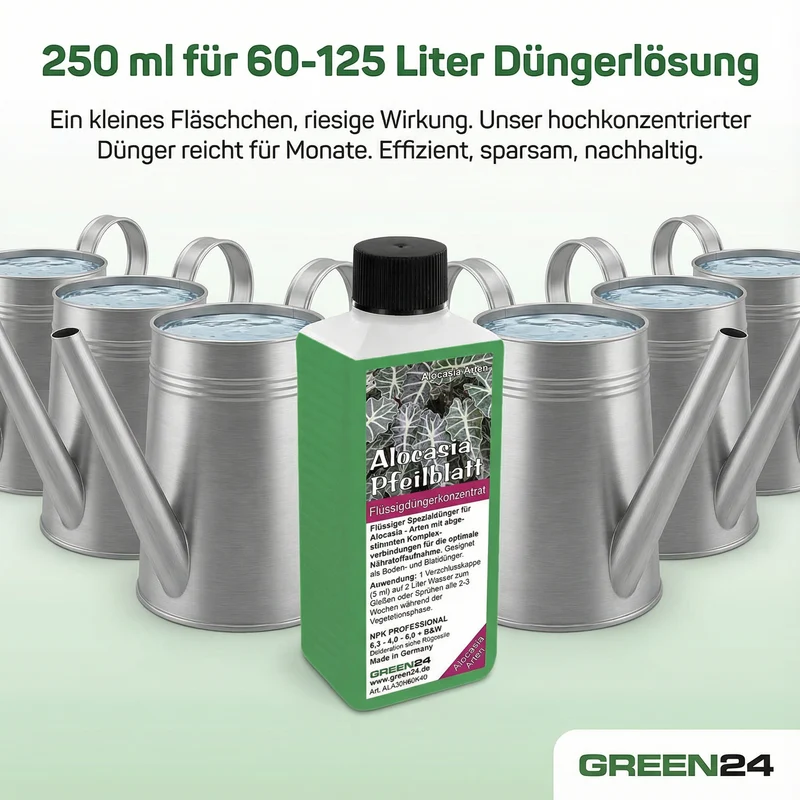 Alocasia Dünger 250 ml – Spezial-Flüssigdünger für Pfeilblatt & Elefantenohr