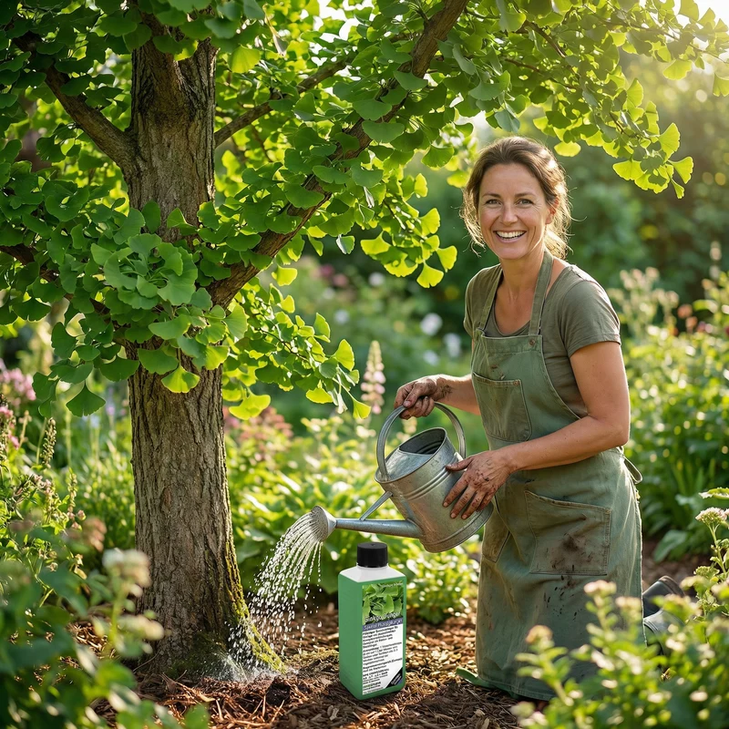Ginkgo-Dünger 250ml | Premium Flüssigdünger für Ginkgo biloba & Fächerblattbaum | NPK-Volldünger mit Spurenelementen für kräftiges Wachstum