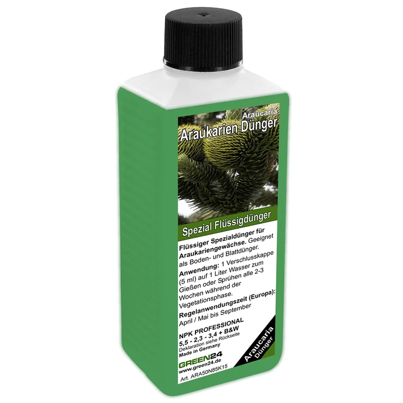 Araukarien-Dünger – 250ml Spezialdünger für Araucaria-Arten | Für majestätische Andentannen | Ideal für alle Schmucktannen & lebenden Fossilien