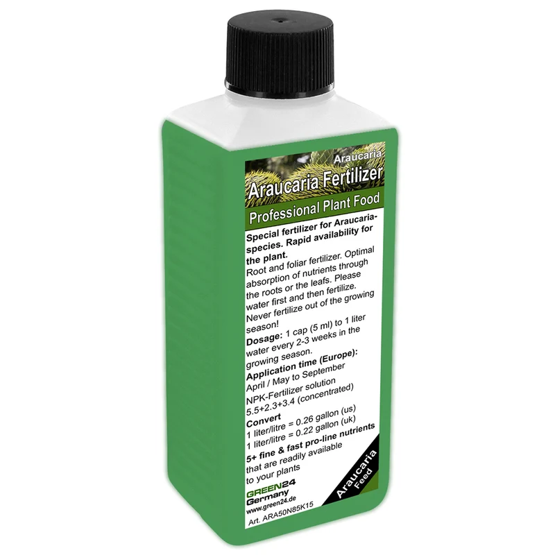 Araukarien-Dünger – 250ml Spezialdünger für Araucaria-Arten | Für majestätische Andentannen | Ideal für alle Schmucktannen & lebenden Fossilien