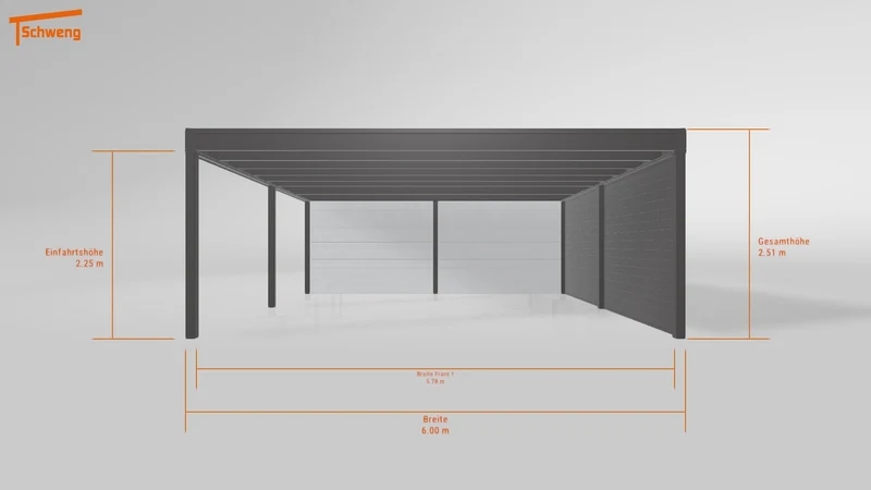 #DE Schweng Flachdachcarport C600+ (ID x7889n) #MTG