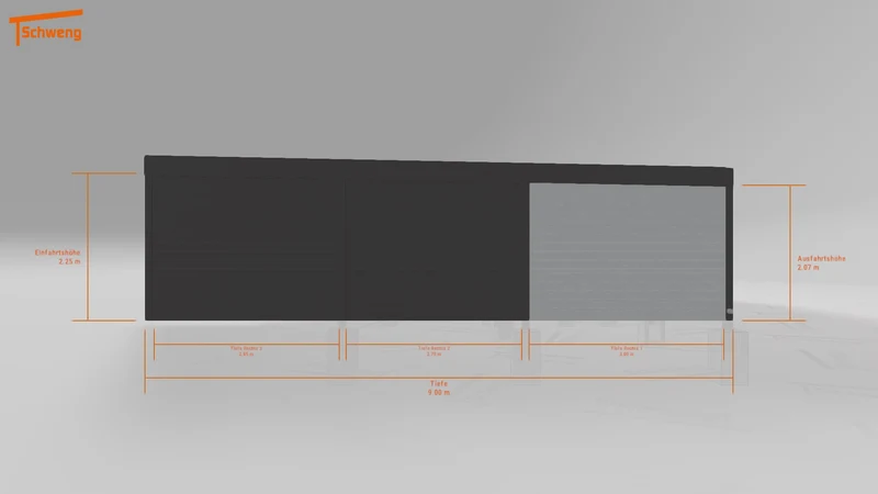 #DE Schweng Flachdachcarport C600+ (ID x7889n) #MTG