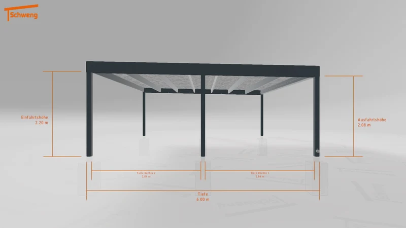 #DE Schweng Flachdachcarport C600 (ID 42wwx9) #MTG
