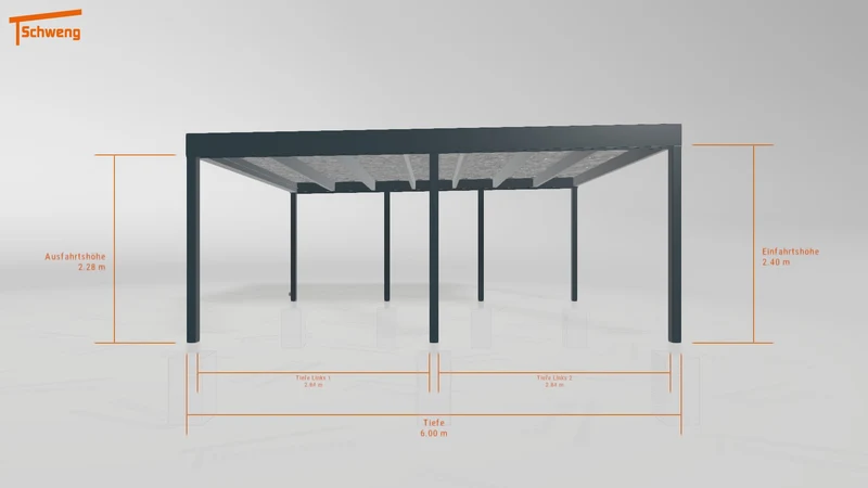 #CH Schweng Flachdachcarport C600+ (ID n5mmvb) #MTG