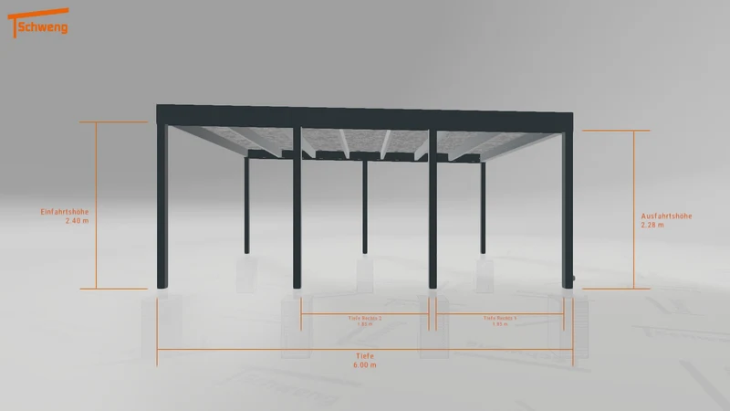 #CH Schweng Flachdachcarport C600+ (ID n5mmvb) #MTG