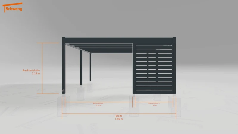 #DE Schweng Flachdachcarport C600 (ID v47723) #MTG