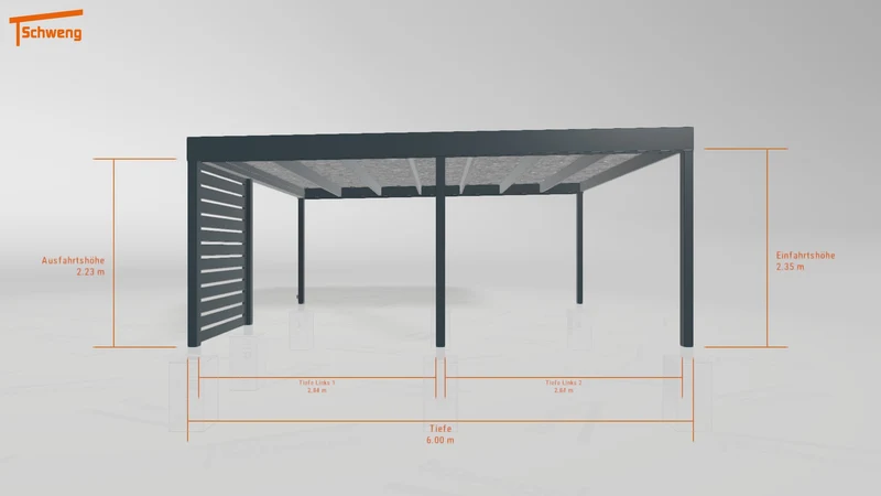 #DE Schweng Flachdachcarport C600 (ID v47723) #MTG