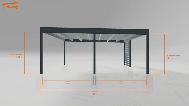 #DE Schweng Flachdachcarport C600 (ID v47723) #MTG