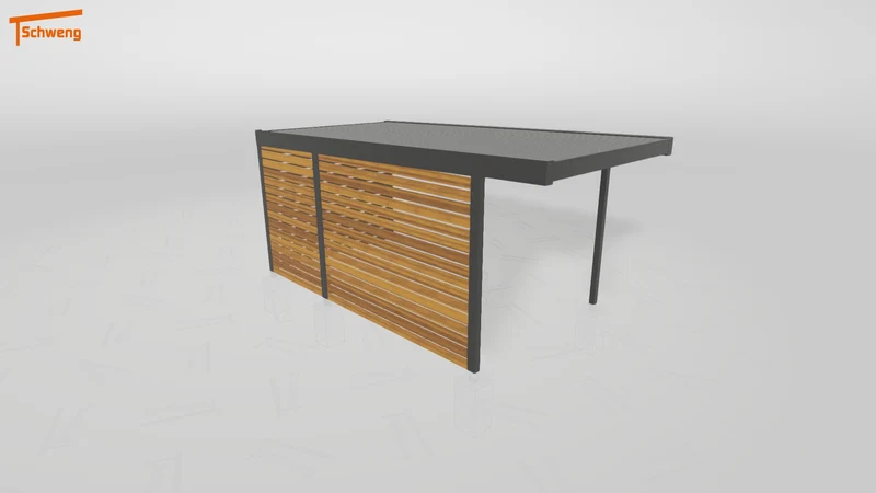 #DE Schweng Flachdachcarport C600+ (ID zbww8d) #MTG
