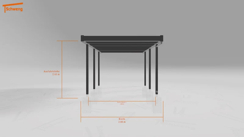 #DE Schweng Flachdachcarport C600 (ID w3xxp4) #MTG