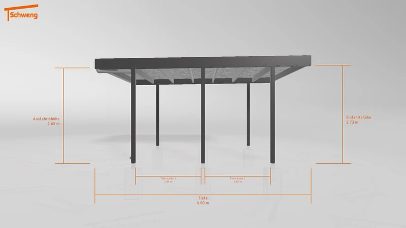 #DE Schweng Flachdachcarport C600 (ID w3xxp4) #MTG