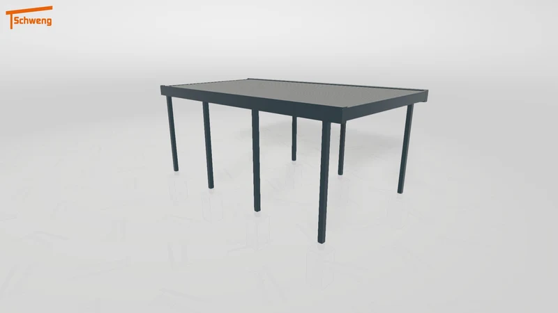 #DE Schweng Flachdachcarport C600 (ID 2q882w)