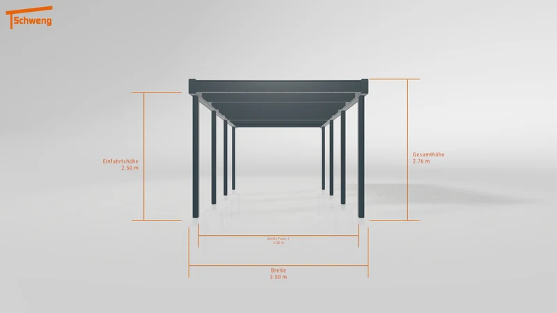 #DE Schweng Flachdachcarport C600 (ID dvnn72)