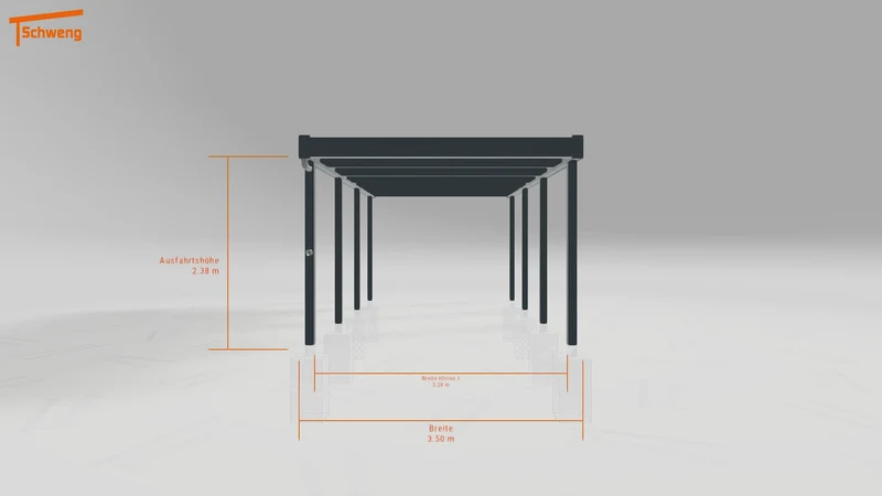#DE Schweng Flachdachcarport C600 (ID dvnn72)
