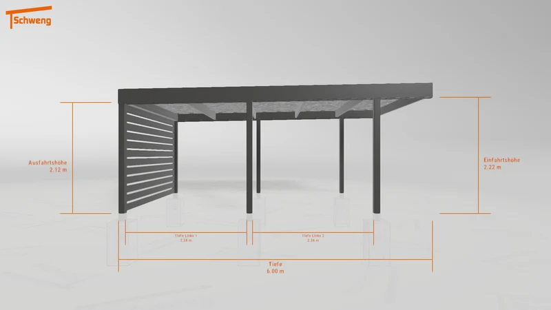 #DE Schweng Flachdachcarport C600 (ID pbppmv) #MTG